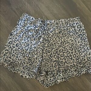 American Eagle Outfitters High Waist Leopard Print Shorts